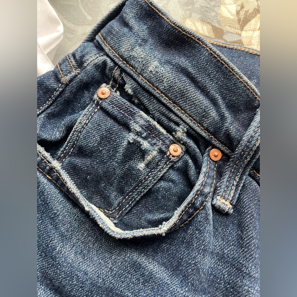 Mother denim fangirl flood High-waisted jeans wide barrel leg size 27 - Picture 5 of 16